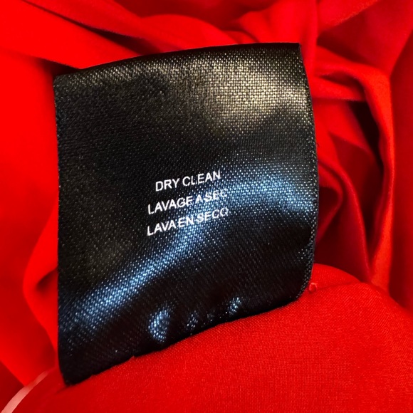 Badgley Mischka Red V Neck Gown Maxi Dress in Size 14 - Picture 10 of 12